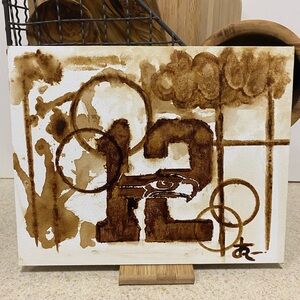 Abstract Art Canvas Coffee Painting of the Seahawks Super Bowl champs the “12s”